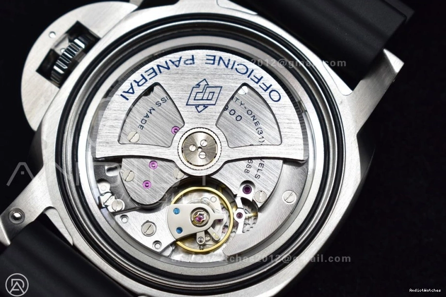 Strap SBF Rubber Edition Dial P PAM1229 Y Black 1:1 DailyWear on Black Best 437 0418